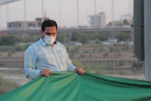 ▫️سرپرست معاونت فرهنگی شهرداری منطقه دو اهواز خبر داد؛ 🔴پرچم بزرگ مزین بنام امیرالمومنین در پارک جزیره به اهتزار درآمد ▫️سرپرست معاونت فرهنگی شهرداری منطقه دو اهواز خبر داد؛ 🔴پرچم بزرگ مزین بنام امیرالمومنین در پارک جزیره به اهتزار درآمد